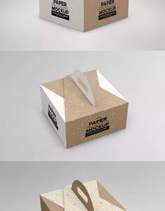 Cardboard packaging with a convenient handle